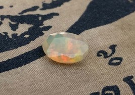 Curandero&#39;s 1.52 ct Faceted Oval Mexican Fire Opal Money Good Luck Gem - Voodoo - £110.86 GBP