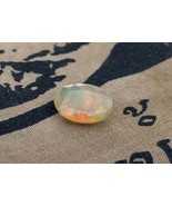 Curandero&#39;s 1.52 ct Faceted Oval Mexican Fire Opal Money Good Luck Gem -... - £110.86 GBP