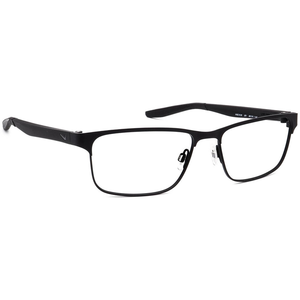 Nike Men&#39;s Eyeglasses 8130 001 Matte Black Square Frame 56[]16 140 - $79.99