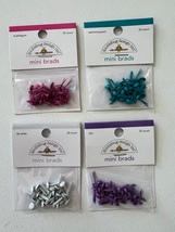 Mini Brads.  25 Count.  Doodlebug Design.  Choose Color FREE WITH PURCHASE