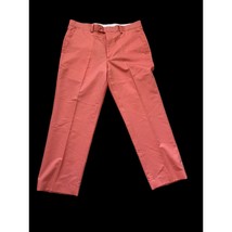 Alan Flusser Golf Pants Orange Flat Front Excellent Condition 34 x 30 - $12.86