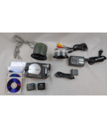 Hitachi DZ-MV730A DVD CAM w/ charger, batteries, MiniDVD Discs WORKING - $49.49