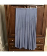 Chicos Womens Maxi Skirt Size 3 / XL Blue White Stripe Stretchy Summer B... - $17.82