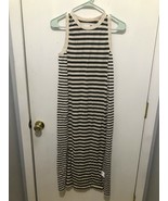 Current/Elliott The Perfect Muscle Tee Sleeveless Maxi Dress SZ 0 Striped - $297.78 MXN