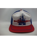 Vintage Walt Disney World Hat Red White Blue Olympian 80&#39;s Snapback Truc... - £23.48 GBP