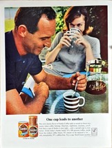 SANKA COFFEE - Ground &amp; Instant - Couple Relaxing-Backyard-1964 Vintage ... - $10.64