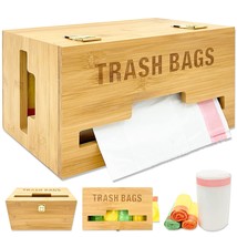 Trash Bag Dispenser With Handles Garbage Bag Holder Kitchen Laundry Tras... - $40.99