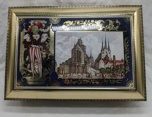 *EMPTY Tin* Vintage 1998 Henry Lambertz German Cookie Tin 14&quot; X 10&quot; X 5* - $19.80
