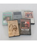 Lot of 5 Willie Nelson Merle Haggard Music Cassettes Outlaw Country Grea... - £19.31 GBP