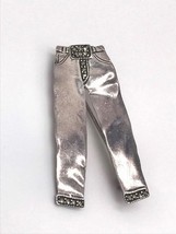 Vintage Sterling Silver 925 Jeans Pin – 2&quot; Pants Brooch Gemstone Western... - $38.61