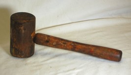 Early 1900&#39;s Antique Primitive Wooden Mallet Tool for Display - $36.62