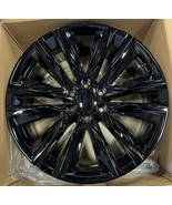 22&quot; Gloss Black Platinum Wheels For 2000-2025 Cadillac Escalade GMC Sier... - $1,479.41 CAD