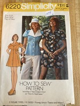 Vintage Simplicity 1974, Pattern, #6220, teen Dress/pants, 9/10, Bust 30... - $74.28 MXN