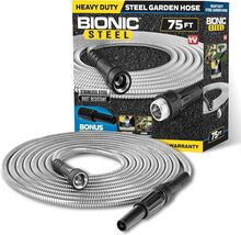 75ft Stainless Steel Garden Hose - Kink Free &amp; Weatherproof, Lightweight... - $94.99