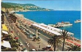 France Postcard Nice La Promenade des Anglais English et le Mont Boron - £3.09 GBP