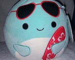Squishmallows Perry the Surfer Dolphin 8&quot; NWT - £12.36 GBP
