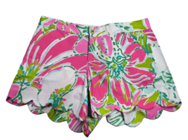 Lilly Pulitzer Buttercup Shorts 0 Flamingo Pink Don’t Give a Cluck Womens - £30.00 GBP