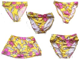  Sunsets Lemon Sorbet Yellow &amp; Pink Floral Swimsuit Separates NWOT$50+ - £31.64 GBP+