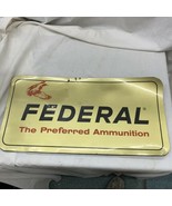 Vintage Federal Premium Ammunition Gun Mat Dealer Advertising Pad gold b... - $79.99