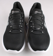 S SPORT Von SKECHERS Damen Rummie Zug Sneakers Schwarz Nwot - $19.96