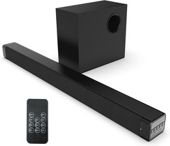 Black Technical Pro 500 Watt Led Color Changing Soundbar With Wireless Subwoofer - £154.19 GBP