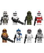 8pcs Star Wars Geonosis ARF Trooper Trauma Boomer Forest Trooper Minifig... - £15.94 GBP