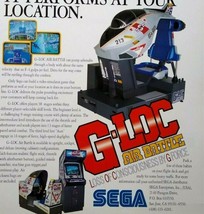 G-Loc Air Battle Arcade Game FLYER Original 1990 Video Game Vintage Retro Art  - £35.87 GBP