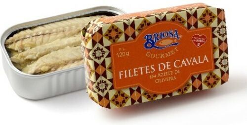 Briosa Gourmet - Canned Mackerel fillets in Olive Oil - 5 tins x 120 gr - $44.75