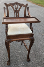 Vintage Chippendale Style Carved Wood Children&#39;s Childs Highchair - £318.58 GBP