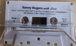 Vtg Cassette Kenny Rogers With Love - £3.92 GBP