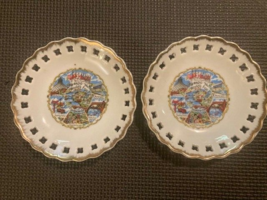 Pair 2 Spokane Washington Expo &#39;74 World&#39;s Fair Saucer Plate 4.75&quot;  Vint... - £8.36 GBP