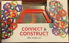 Collective Goods 58414 Connect &amp; Construct 40 Piece Building Set  - £11.69 GBP
