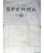 Sferra Giza 45 Natura 1854 Boudoir Sham White Floral Egyptian Cotton Sateen New - $159.90