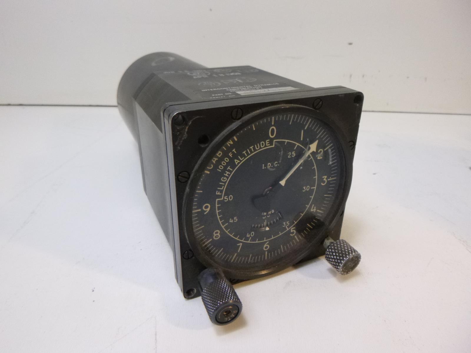 Intercontinental Dynamics P/N 16297-1 Cabin Flight Altitude Indicator - $72.13