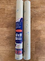 Vintage Rubbermaid Shelf Drawer Liner Summer Place 12"x3.33 yd - 10 Sq 1989 - $12.00