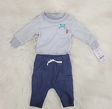 Carter&#39;s Baby Boys 2-PC. Monster Bodysuit and Jogger Pants Cotton Set, N... - $15.99