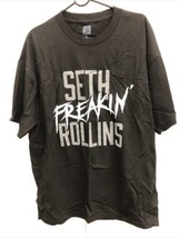 WWE World Wrestling Shirt Men&#39;s Large Seth Freakin&#39; Rollins Black Pre-Owned - £19.58 GBP