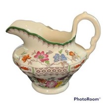 Creamer Pitcher Vintage Spode Chinese Rose Floral Green Trim 2/9253 Engl... - $34.62