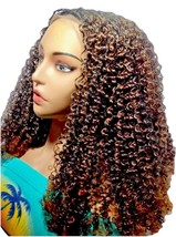 Passion Twist Braided Wig Knotless Box Braids Wig Full Lace with Baby Ha... - $118.80