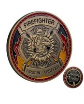 Firefighter Coin Fire Department Rescue Prayer Coin - £9.16 GBP