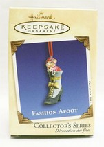 VINTAGE 2002 Hallmark Keepsake Christmas Ornament Fashion Afoot Mouse - £11.82 GBP