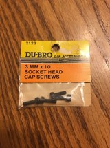 Vintage Du-Bro 3mm X 10 Socket Head Cap Screws Ships N 24h - £10.08 GBP