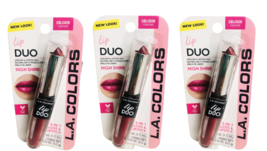 L.A. Colors Lip Duo High Shine Gloss and Lipstick Charmed lot of 3 CBLC826 - £7.89 GBP