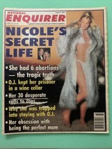 National Enquirer Magazine August 9 1994 Nicole Brown Secret Life O.J. S... - £19.38 GBP
