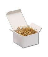 ABC One-Piece Folding Gift Boxes, 3 X 3 X 2&quot;, Glossy White - 100 Boxes - $66.65 CAD