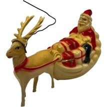 Antique Celluloid Santa Reindeer Figurine 1930s Viscoloid USA Vintage Holiday - £143.38 GBP