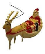 Antique Celluloid Santa Reindeer Figurine 1930s Viscoloid USA Vintage Ho... - £144.20 GBP