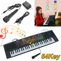 54-Key Kid Digital Music Piano Keyboard Electronic Musical Instrument W/Mic Gift - £59.14 GBP