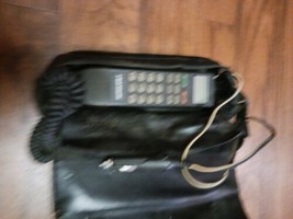 Vtg Motorola Bell Atlantic Mobile Car Brick Phone Leather Bag - £15.50 GBP
