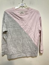 Hollister Sweater Women Size S Small Pink and Gray - $8.19
